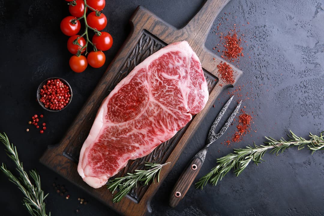 Healthy Wagyu beef showcasing nutritional benefits